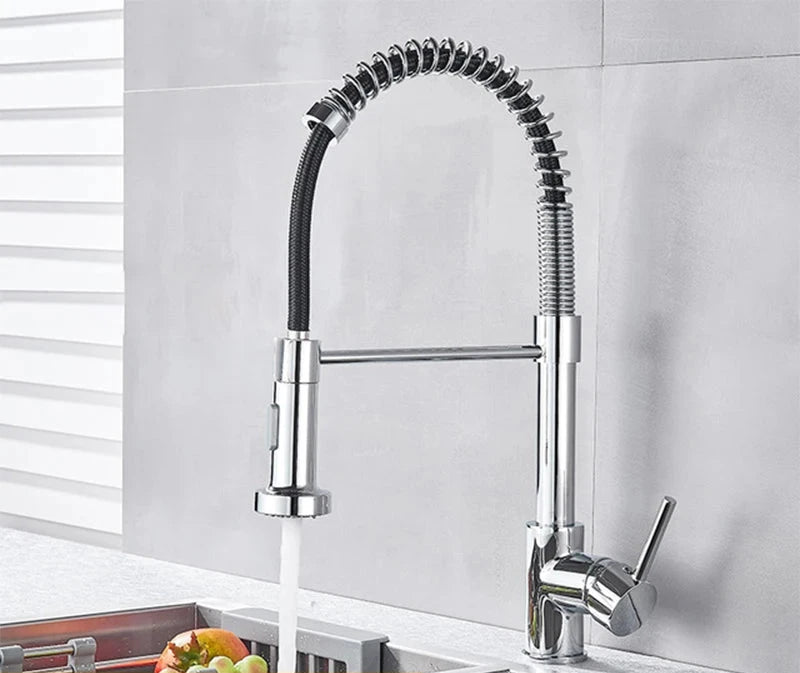 Torneira Pulverizador Retrátil – Golden Kitchen Faucet