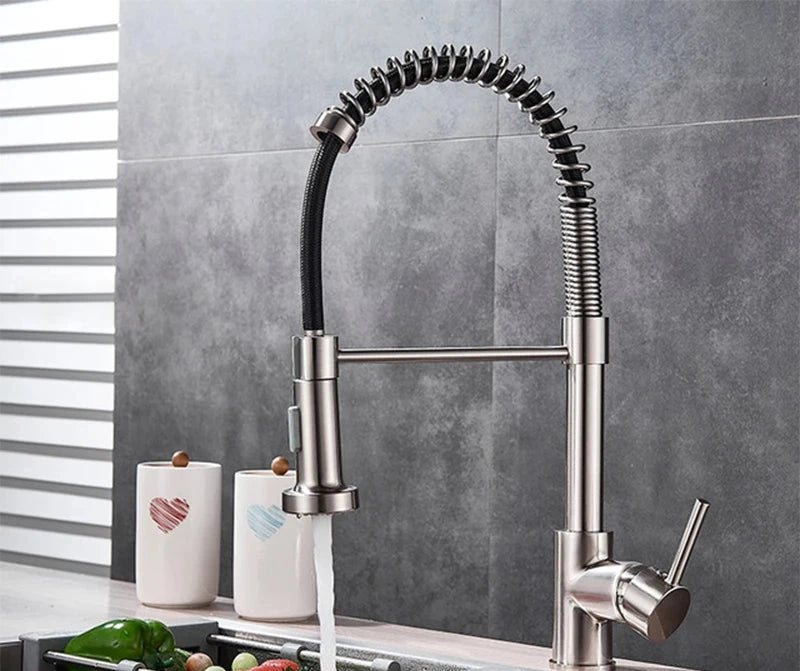 Torneira Pulverizador Retrátil – Golden Kitchen Faucet