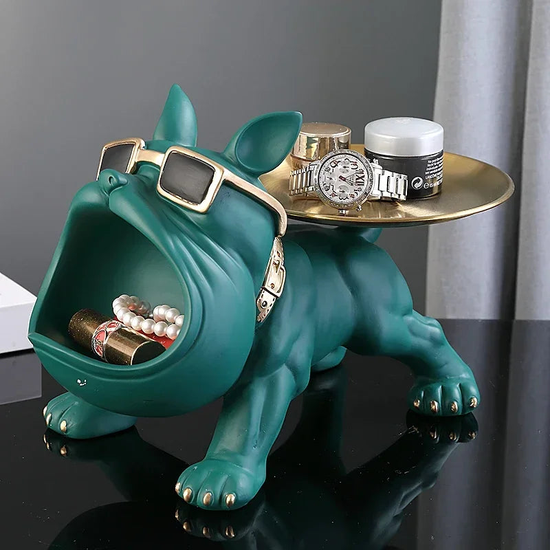 Escultura Decorativa Bulldog – Arte e Funcionalidade para Sua Decoração