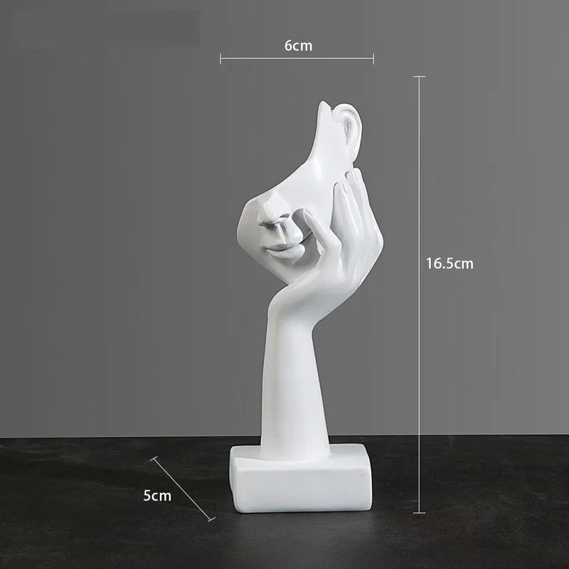 Escultura Máscara Abstrata – Elegância Europeia