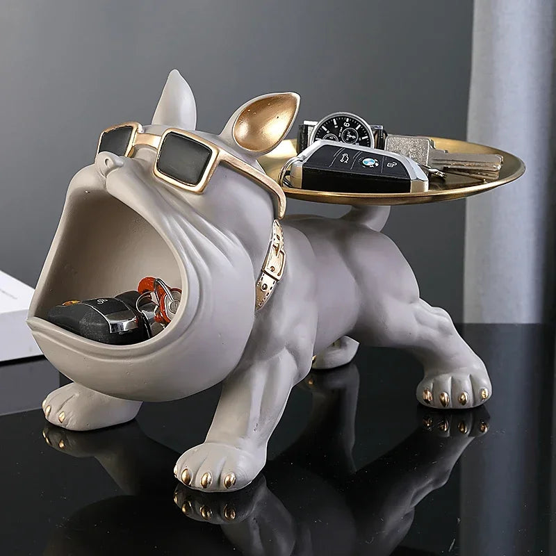 Escultura Decorativa Bulldog – Arte e Funcionalidade para Sua Decoração