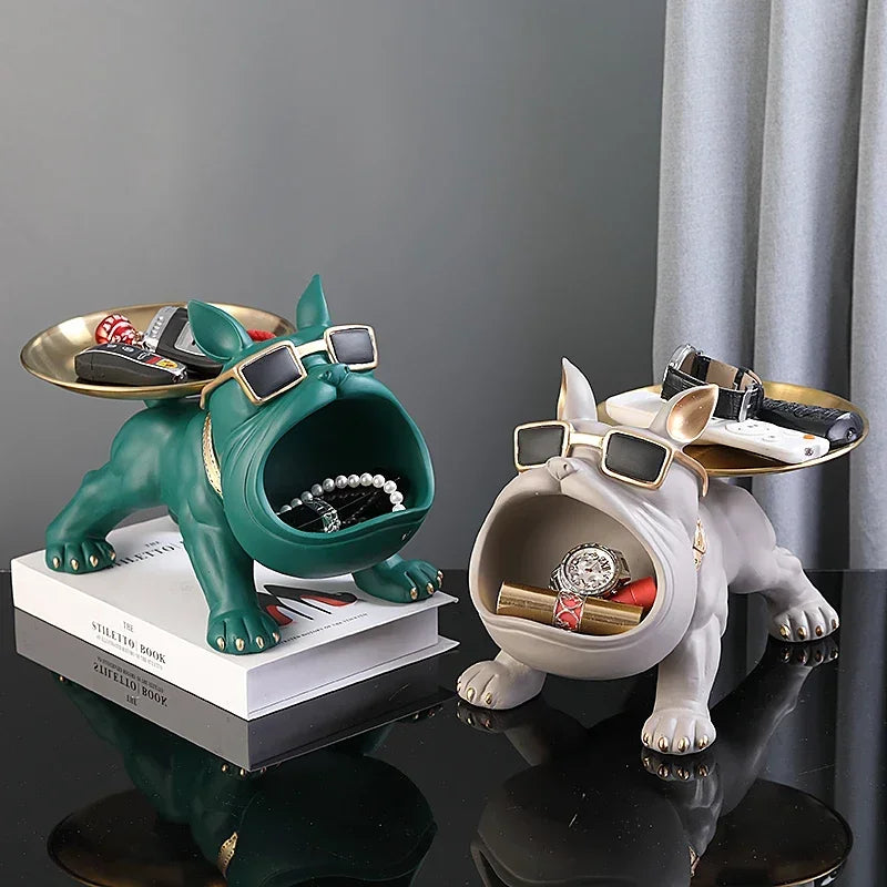 Escultura Decorativa Bulldog – Arte e Funcionalidade para Sua Decoração